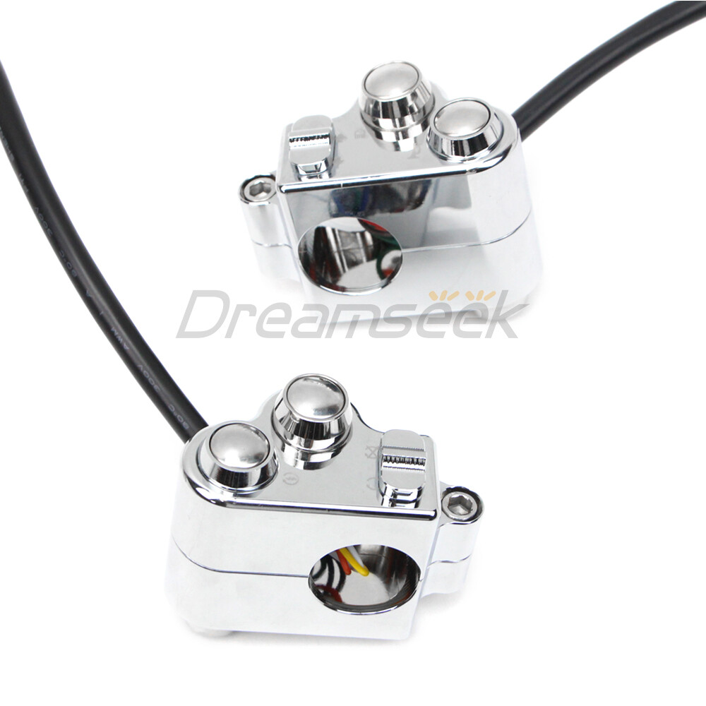 25mm Universal Handlebar Switch Horn Button Control for Harley Suzuki Motorcycle