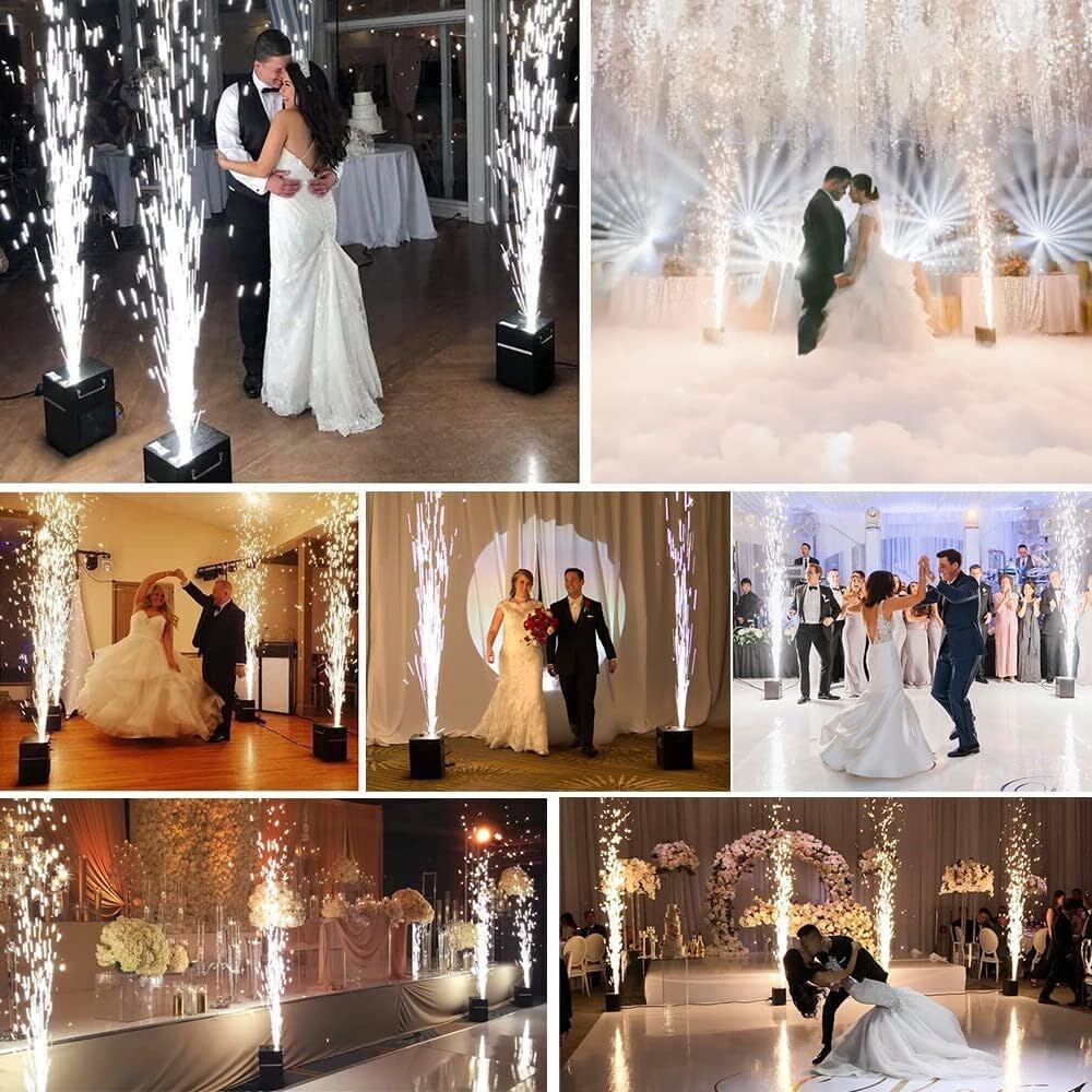 700W Cold Spark Machine Firework Stage Effect Machine DMX Wedding Party DJ Event