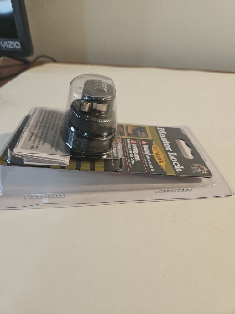 Master Lock 94DSPT MasterLock Trigger Gun Lock, Combination, Black