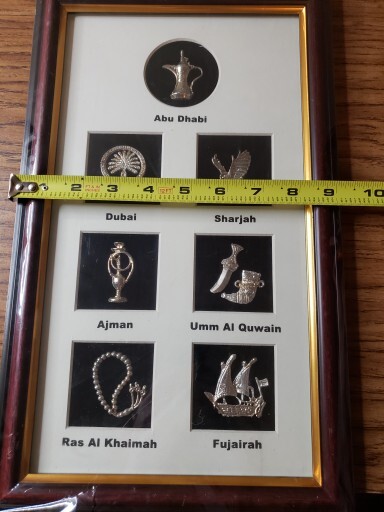 7 Square Framed Arabian Silver Pins