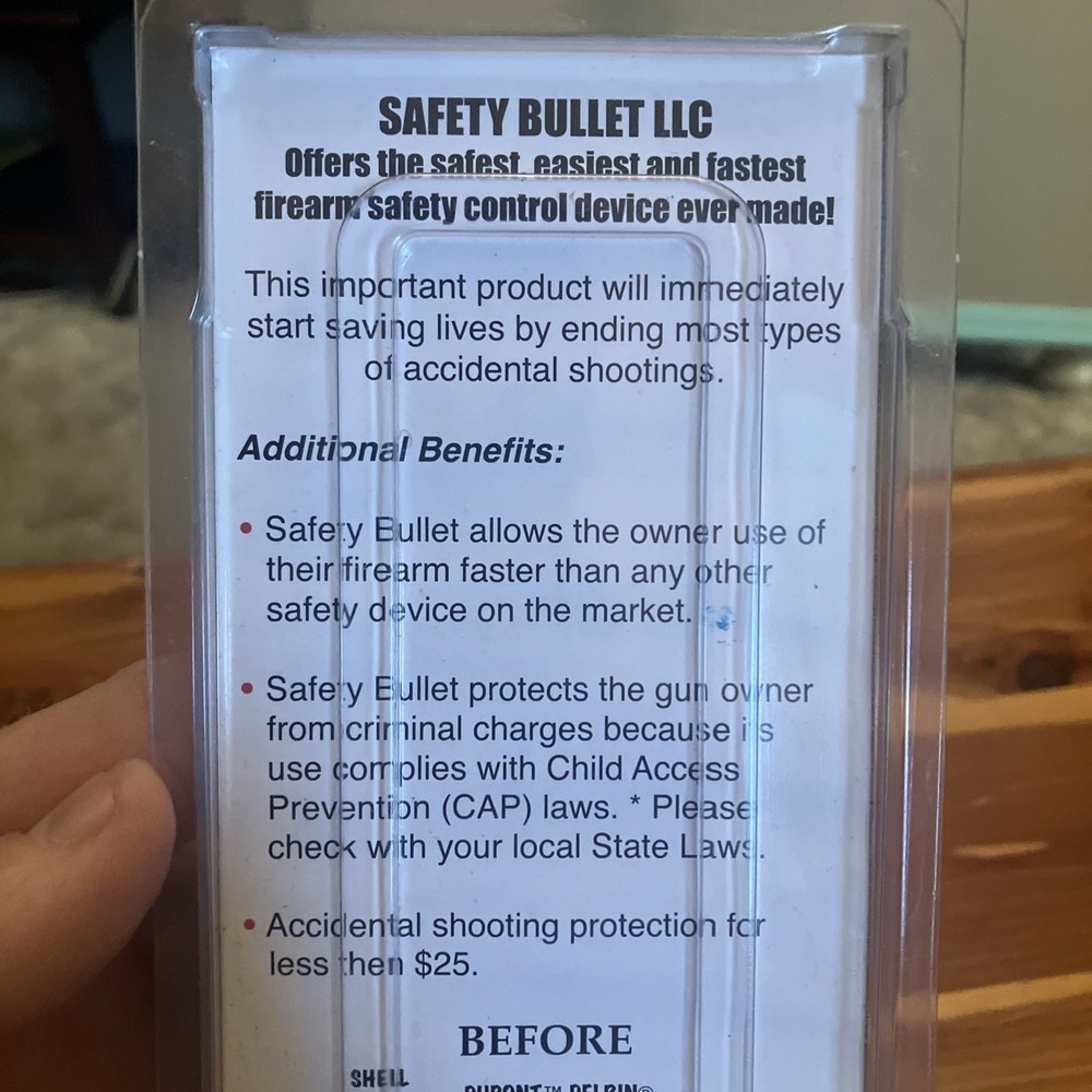 Safety Bullet LLC 9mm Safety Device