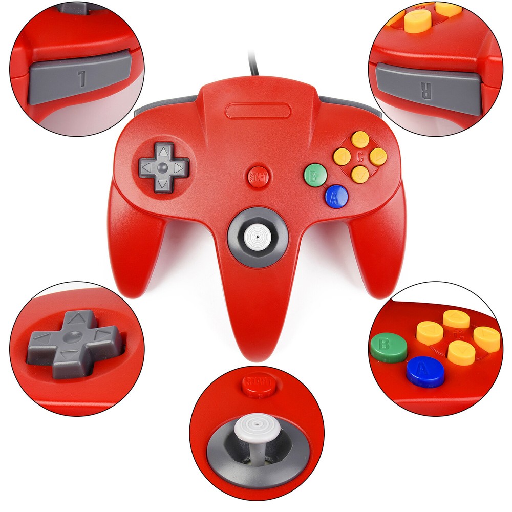 For Nintendo 64 N64 Controller Video Game Console Gamepad Joystick Joypad Wired