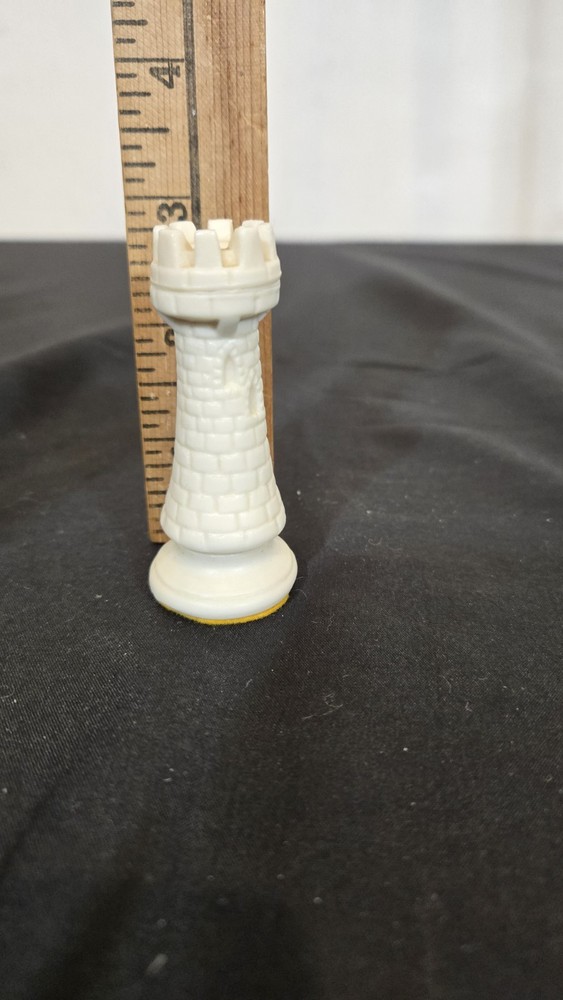 3" MCM Duncan White Rook Chess Replacement Piece