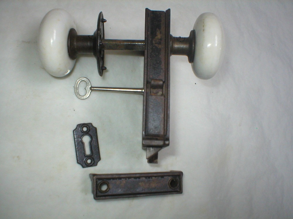 Antique Victorian Era Surface Mount Door Hardware