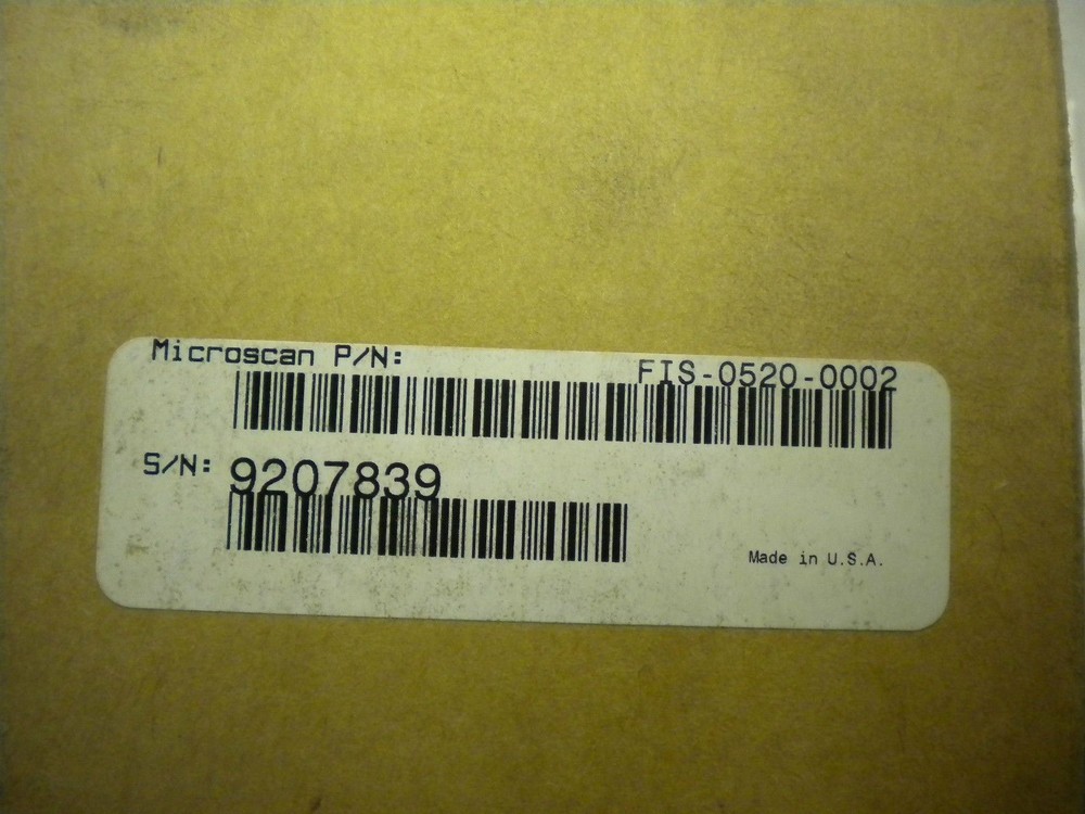 Microscan FIS-0520-0002 Bar Code MS-520