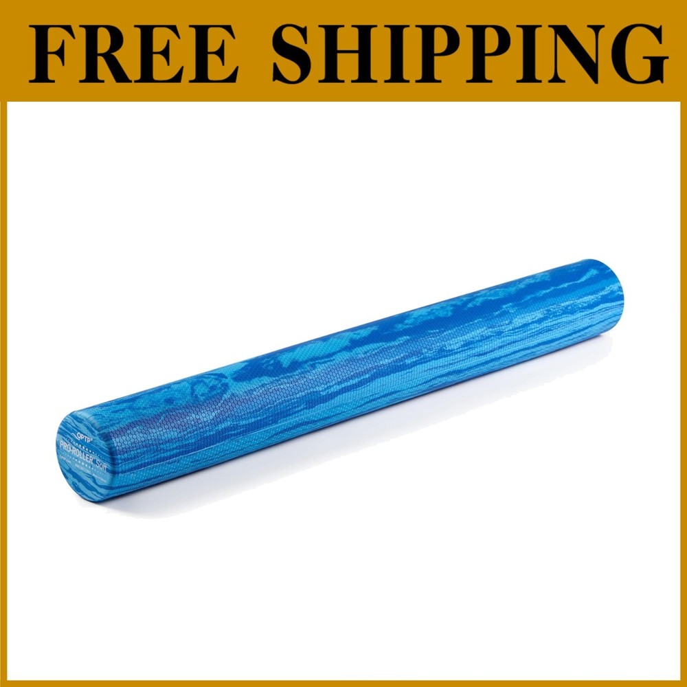 Soft Foam Roller for Physical Therapy - Blue 36" x 4"