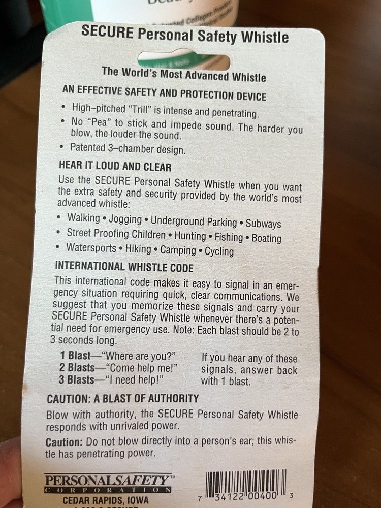 NIP * FOX 40 * Secure Personal Safety Whistle (World's Most Advanced WHISTLE)