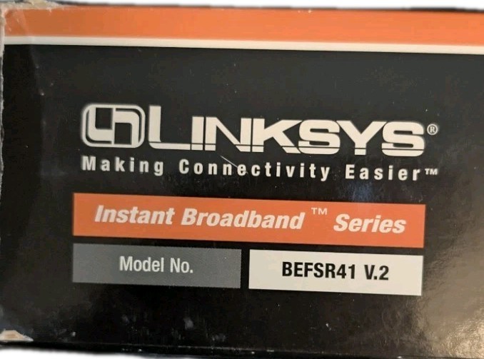 Linksys EtherFast BEFSR41 V2 Router 4-Port 10/100 Switch Firewall Wired Ethernet
