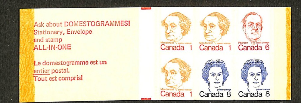 Canada - Booklet BK74c - Broken Crown - 1974