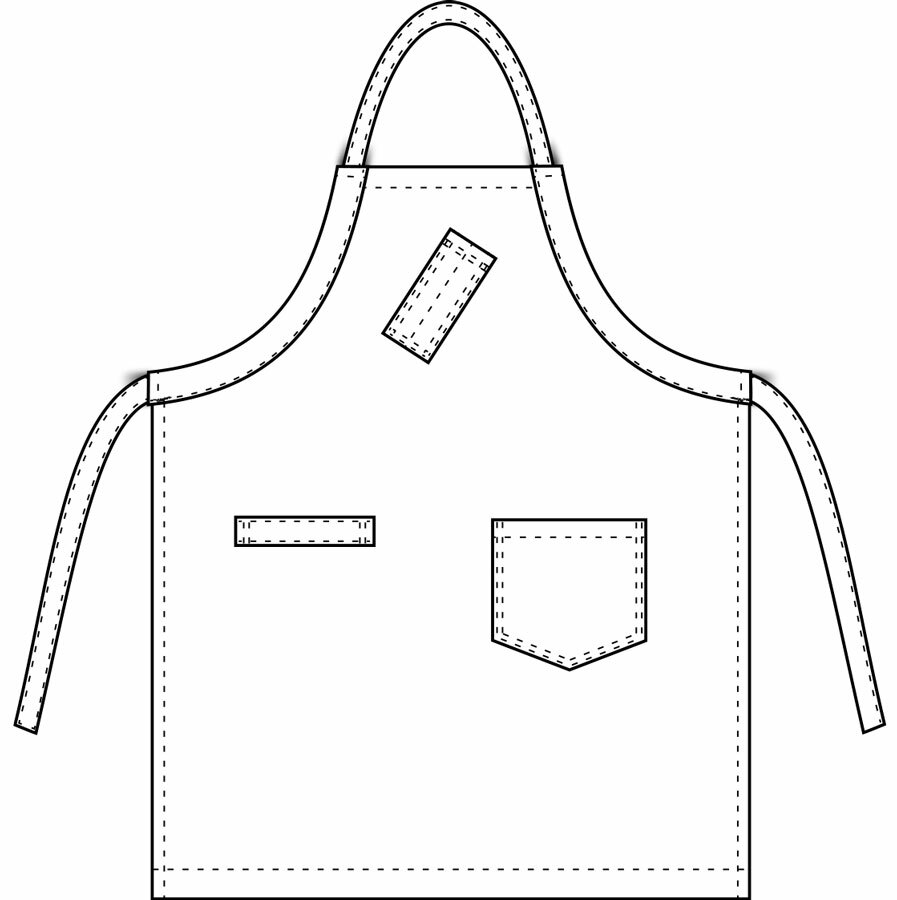 Chef Code 2-PACK 36" Denim Bib Apron with Adjustable Strap CC524DNM