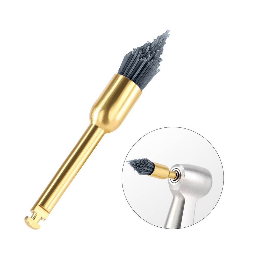 Dental Prophy Polishing Brush Flat/Sharp/Bowl Shape RA Silicon Carbide Brushes