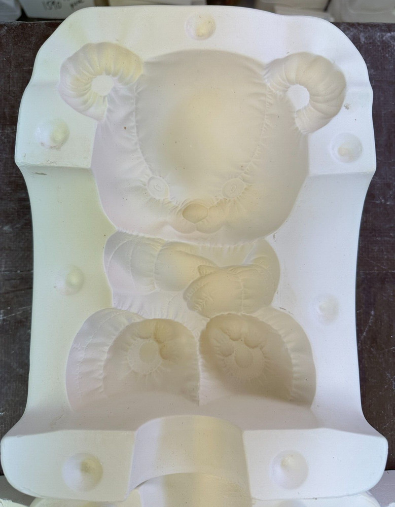 VINTAGE CASTER CERAMIC MOLD #514 TEDDY SOFTIE