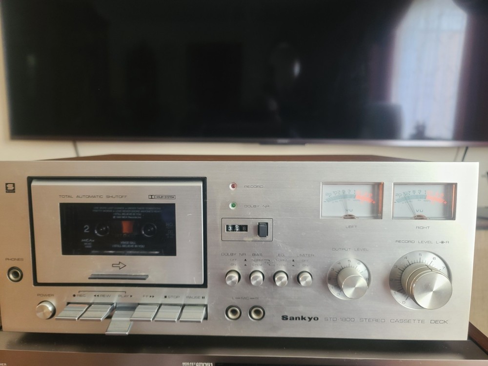 Sankyo STD-1800 Stereo Cassette Deck – Needs Service