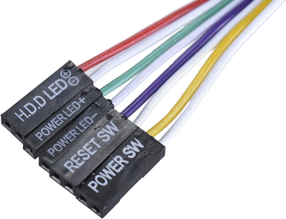 2 Pack Desktop Computer Case Motherboard On/Off/Reset/HDD Switch Power 2-PACK