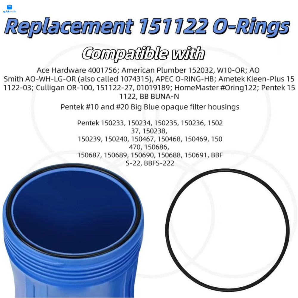 5 Pack Captain O-Ring - Replacement 151122 O-Rings Compatible with Black