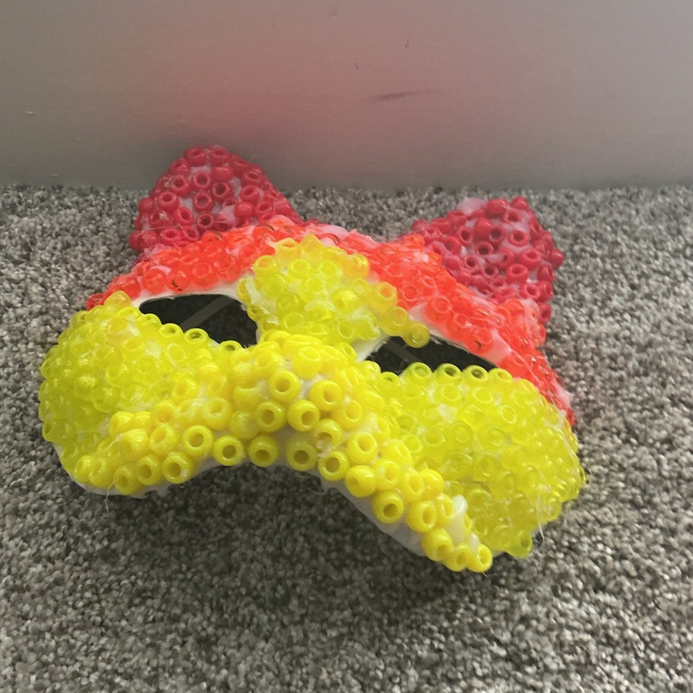 orange tabby kandi mask !