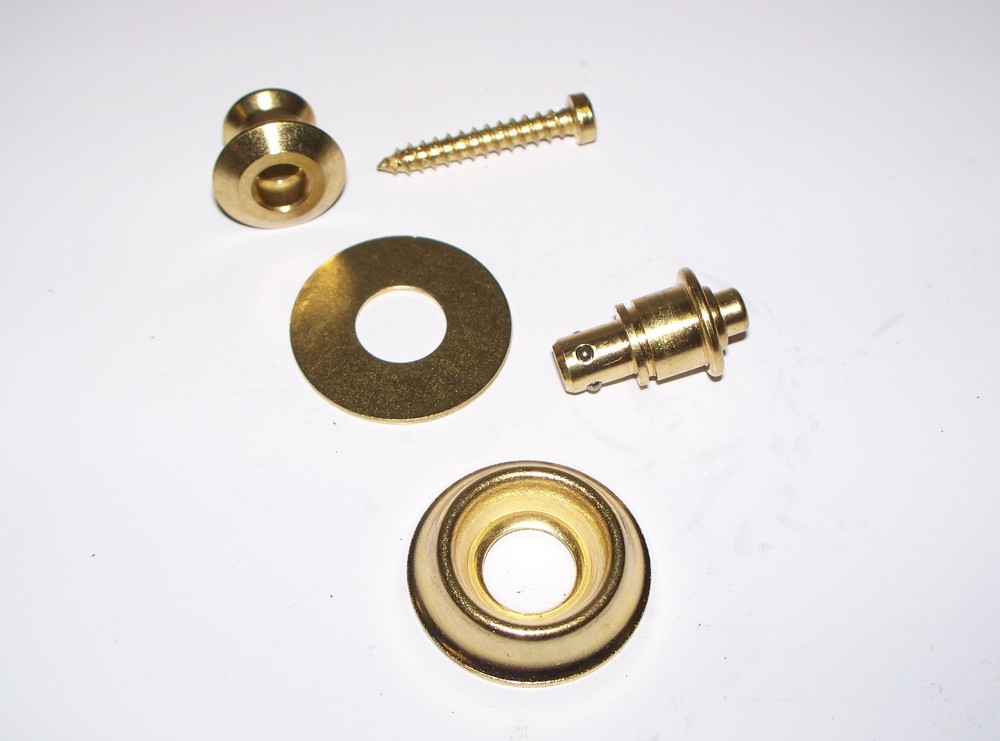 Guitar Strap Locks -- Black Finish