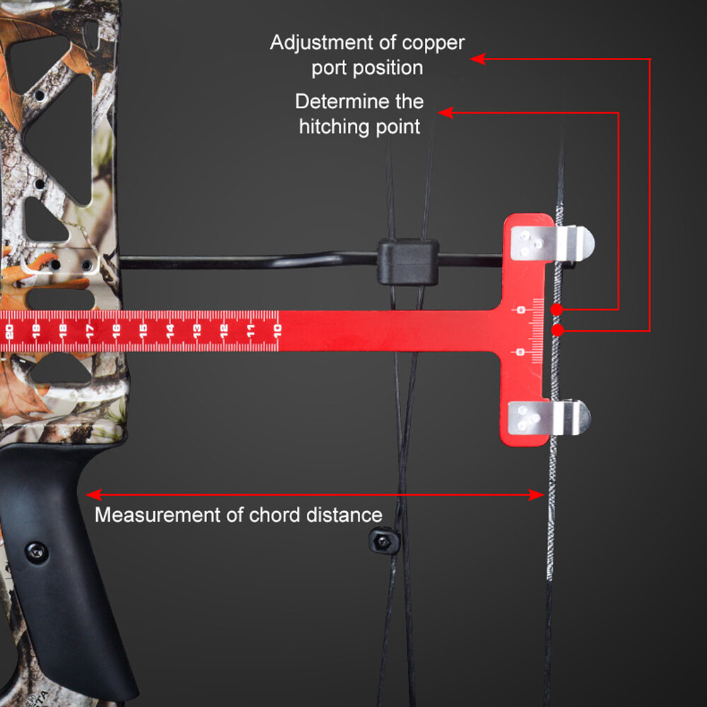 Archery Adjustment Tool Bow String Nocking Points Pliers T Squares Tuning A3K1