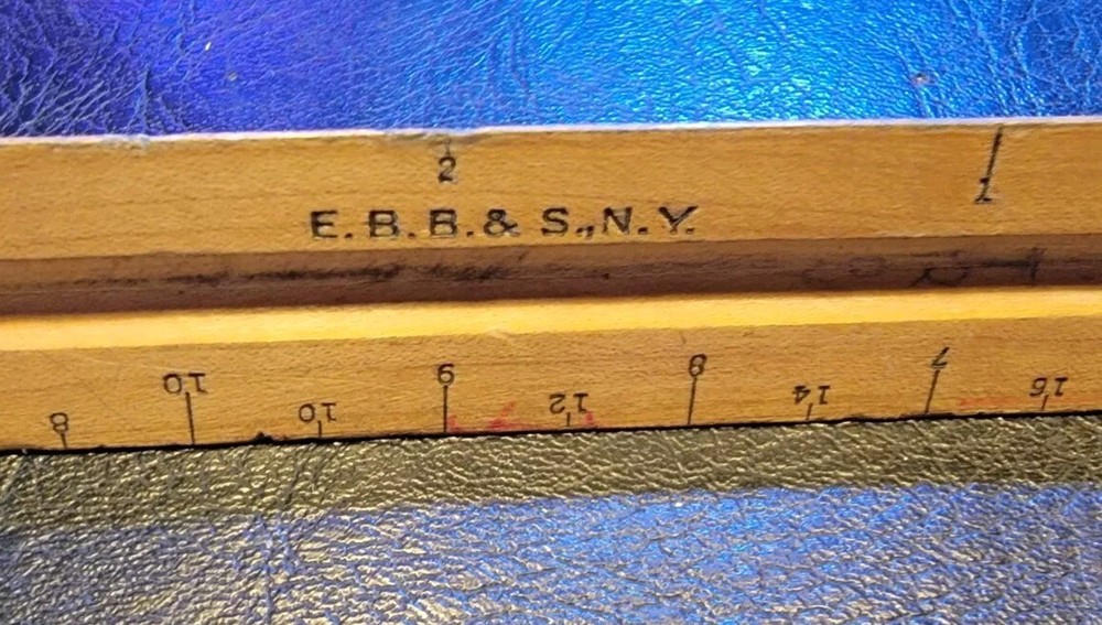 Vintage Lot Of 2 Scale Rulers 2 Triangular Architect Drafting E.B.B. & Doric