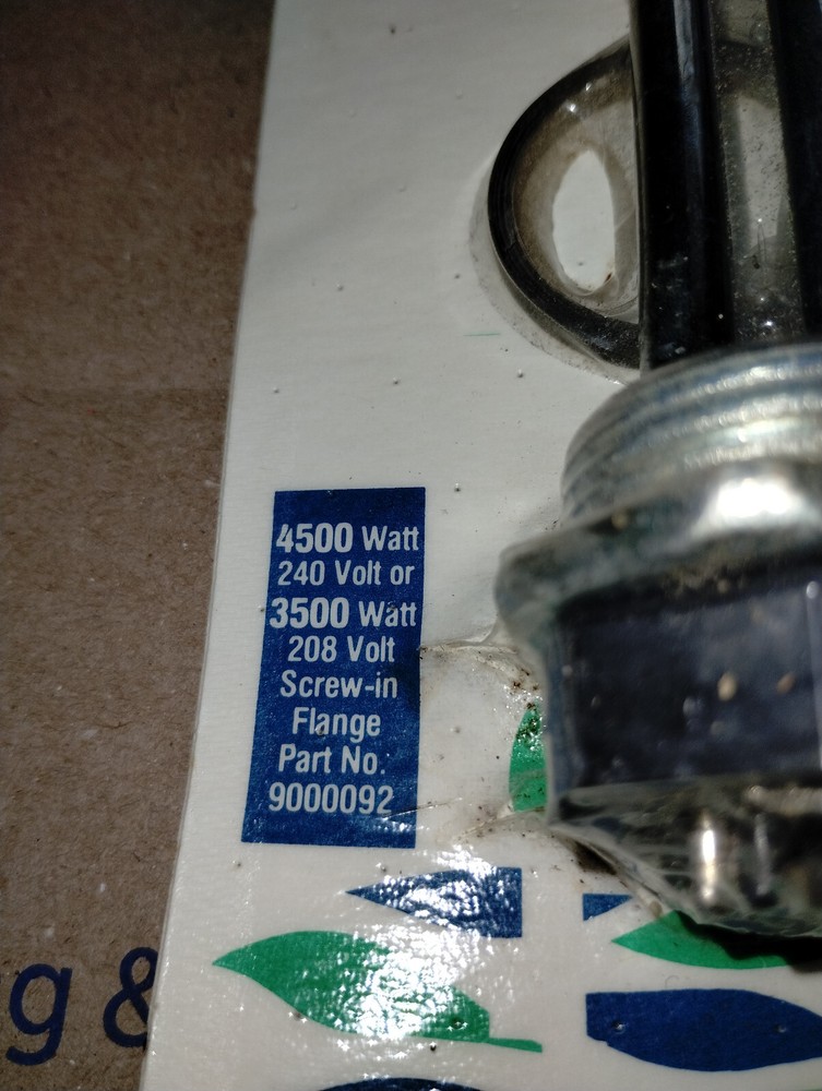 Stats Industries 9000092 Universial 3500/4500 Watt 208/240 V Screw in Element