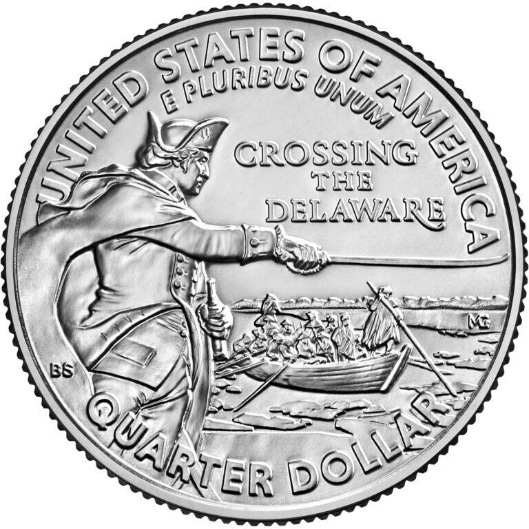 2021-P Crossing The Delaware Multiple Die Errors #0011