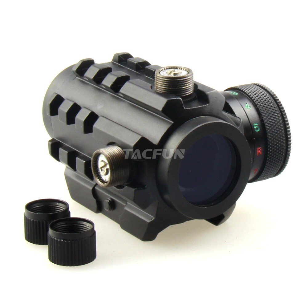 Micro Red & Green Dot Reflex Sight Compact 1x20 Dual Illuminated /w 5-rail