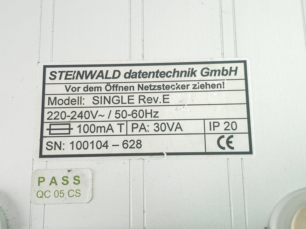 Steinwald Measurement Data Collection Single 7 Rev. E