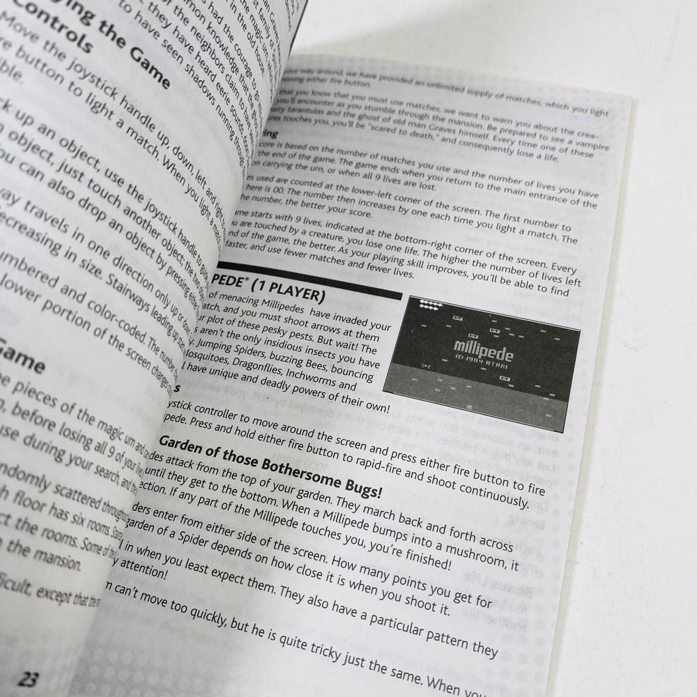 2004 Atari Flashback - Classic Game Console Instruction Manual Booklet - Vintage