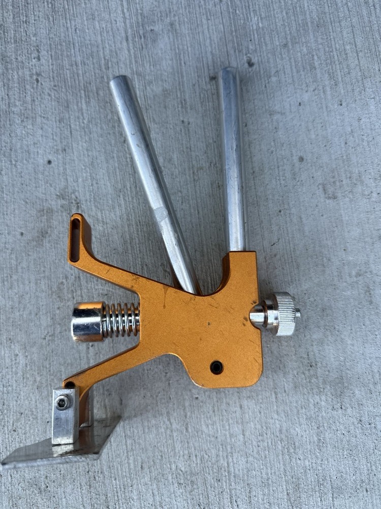 Pistol Grip Setting Tool – Orange Anodized Aluminum, Spring-Loaded Trigger