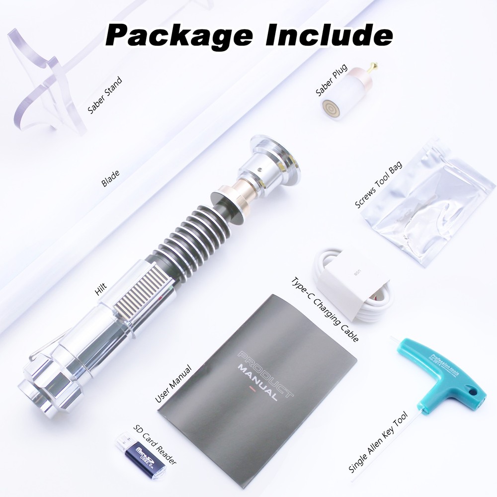 Button Spring Missing Force Lightsaber 16 RGB Motion Control Metal Hilt Dueling