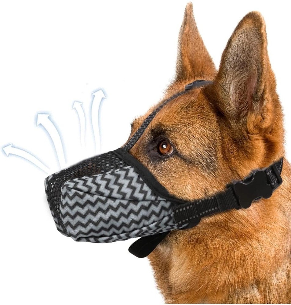 Dog Muzzle, Air Mesh Breathable Muzzle for Medium/Large Sized Dogs