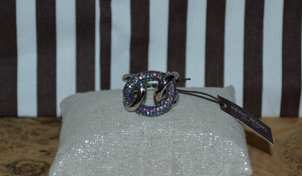 Henri Bendel Pave Link Ring - You Pick Size
