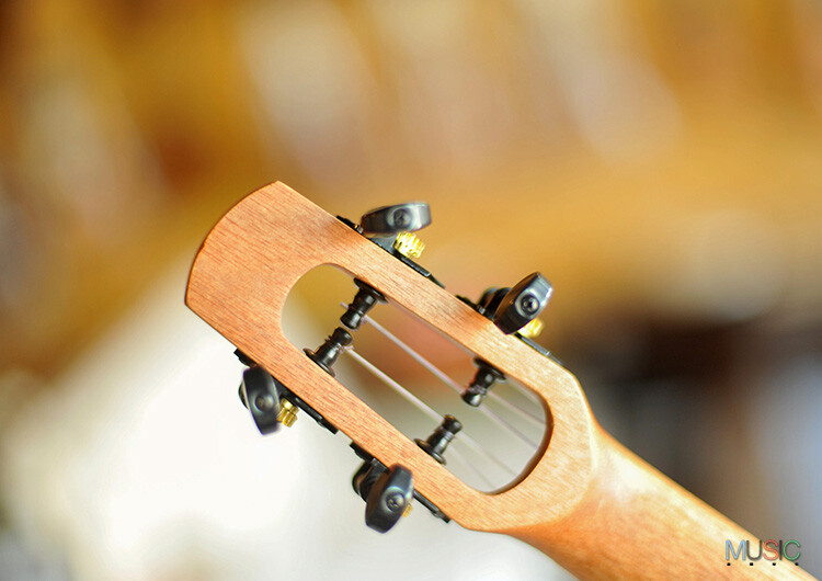 Bright Sun Solid Koa Pineapple Soprano Ukulele (Abalone Inlay)