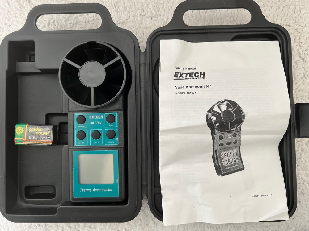 Thermo-Anemometer By Extech model 451104