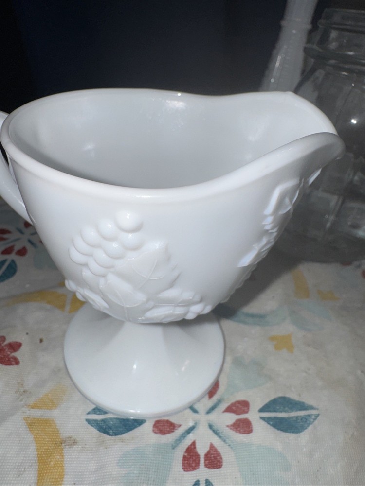 Milk Glass Creamer Pitcher