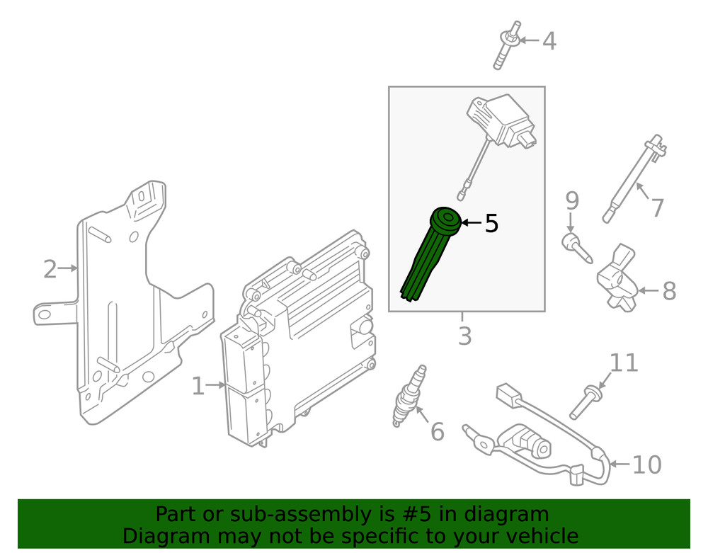 Genuine Ford Direct Ignition Coil Boot FU7Z12A402A