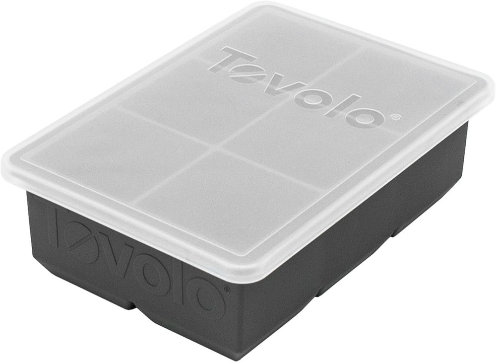 Luxury Silicone Ice Tray for Perfect 2-Inch Cubes – Dishwasher Safe & Stackable