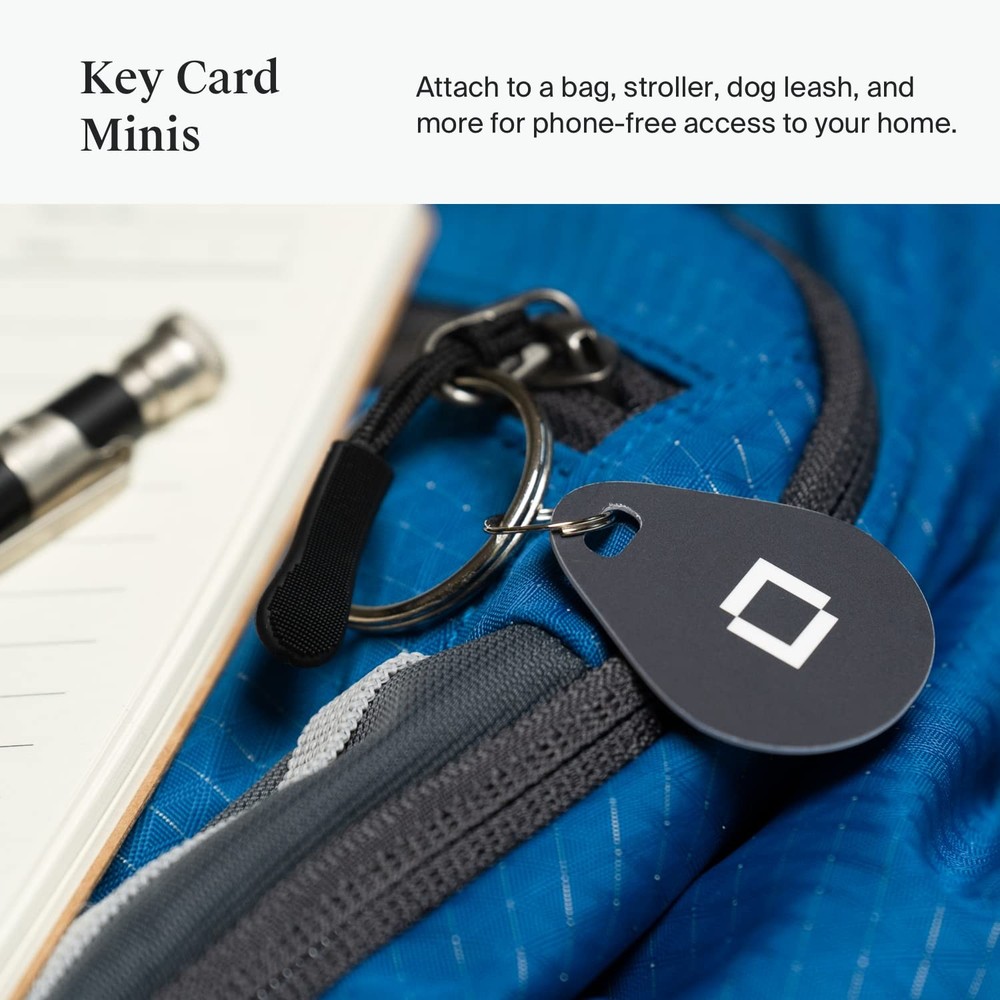 Level Key Fobs (4-Pack) - NFC Enabled - Compatible with Lock+ Gray