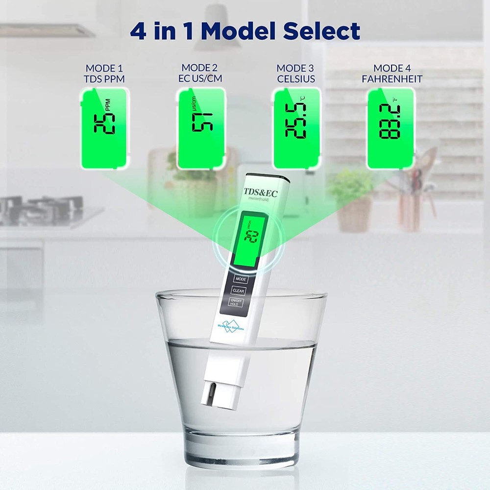 Digital TDS/pH testing Meter Pen Type pH Meter for Hydroponics,Household Water