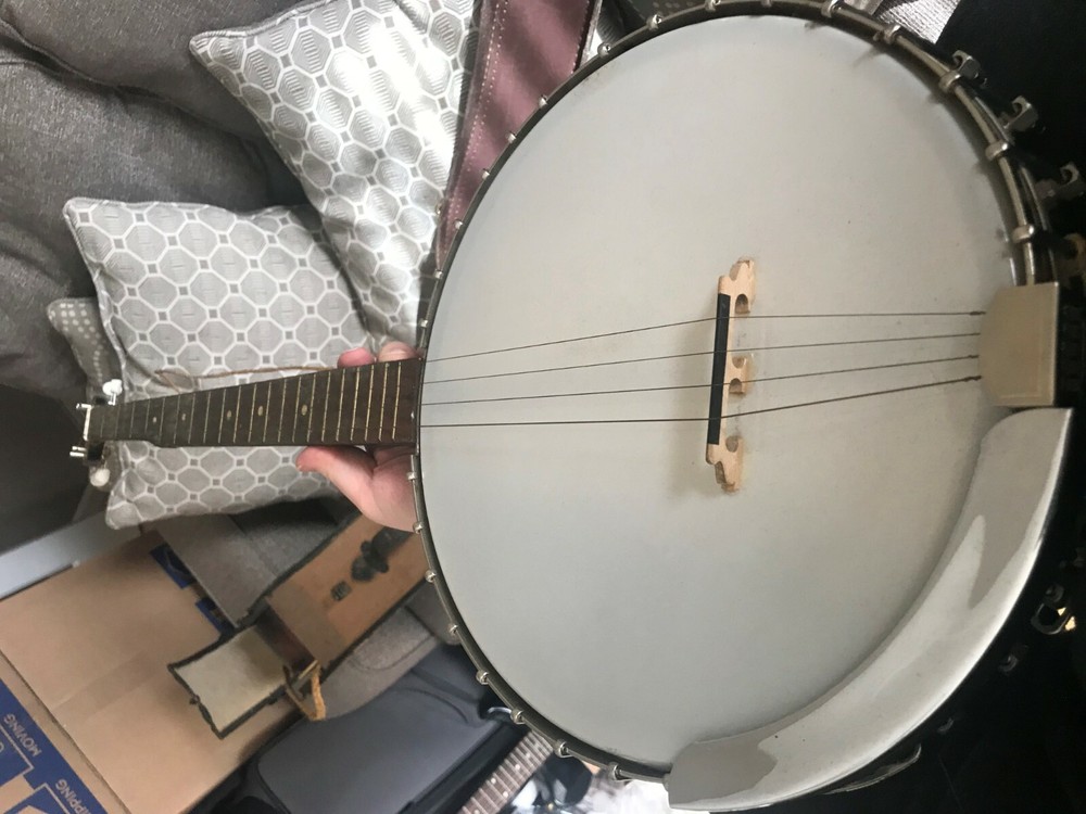 1960's KAY 4 String Banjo with Open Back and Case Vintage Authentic