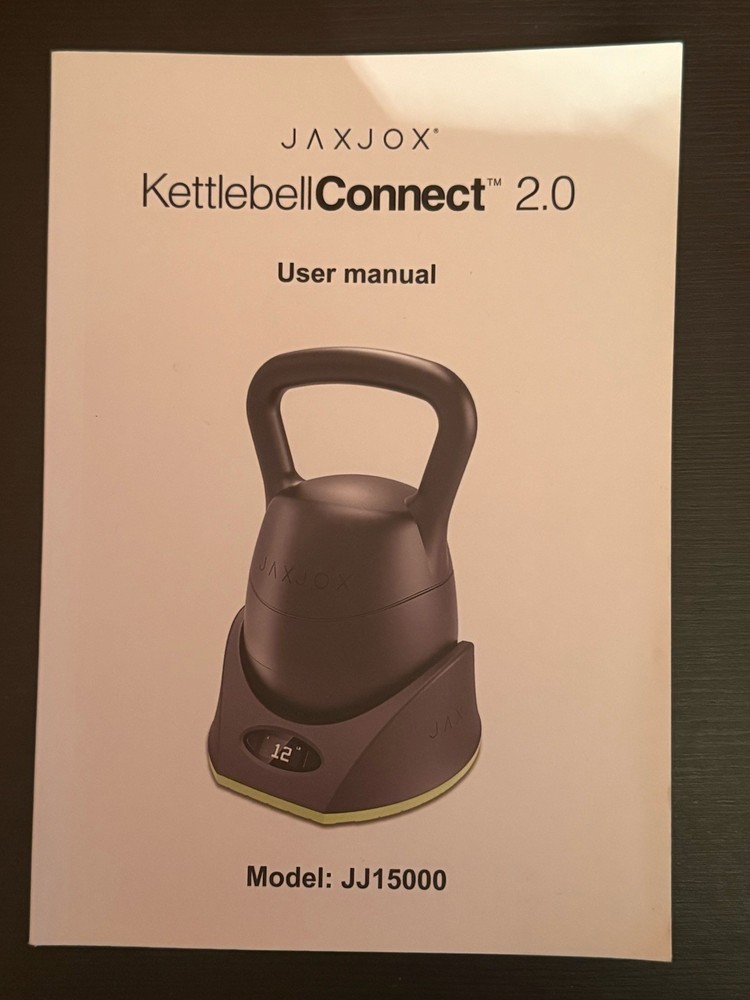 JAXJOX Adjustable Digital Kettlebell Connect User Manual Only!!!