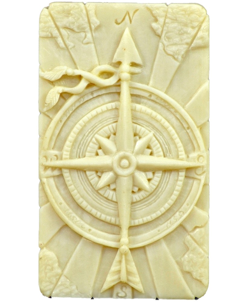 COMPASS SILICONE MOLD for soap making and other crafts WIND ROSE
