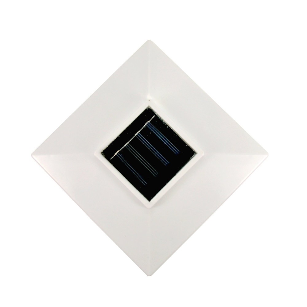 Solar Post Deck Cap Light 4x4 White Low Profile 4 SMD LEDs (8 Pack) PL251