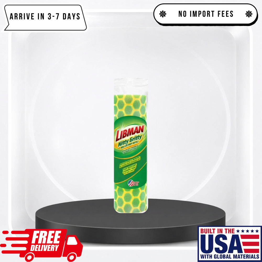 Libman Nitty Gritty Roller Sponge Mop Refill (3-Pack)