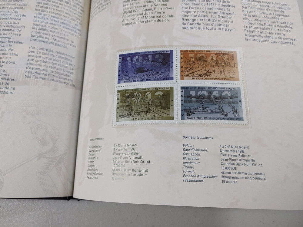 Canada Postage Stamps Collection 1993 Year Set collection Mint NH
