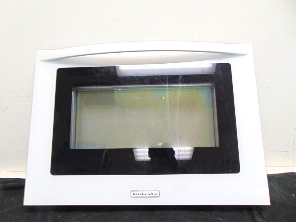 KitchenAid Electric Range KERS505XWH00 Lower Door Assembly with Handle White