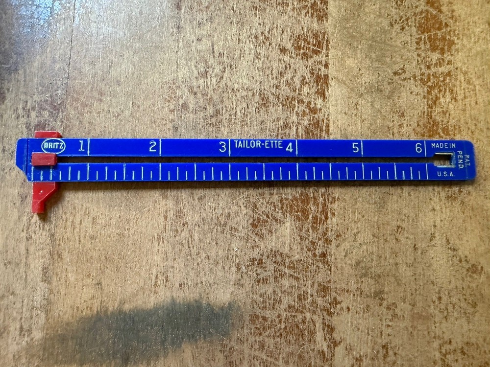 Good used condition Dritz 6” Tailor-Ette Ruler