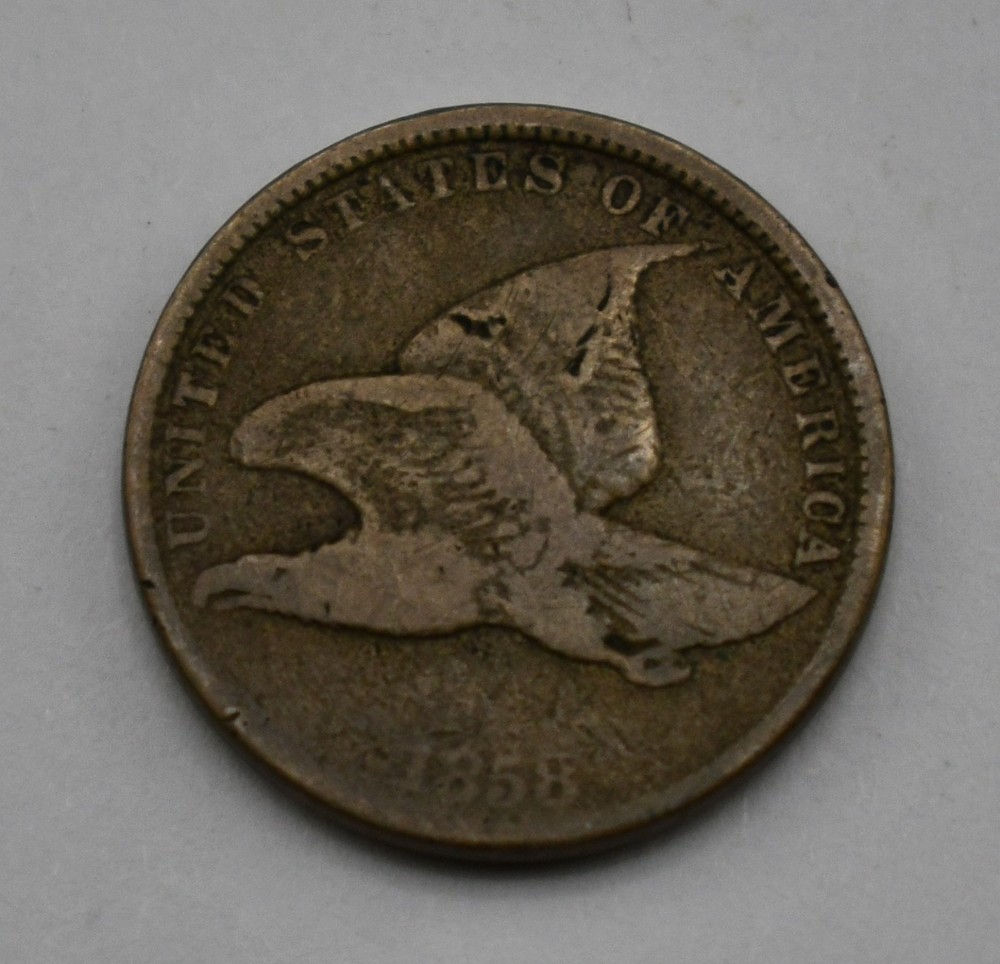 1858 Flying Eagle Cent Small Letters #EB12658