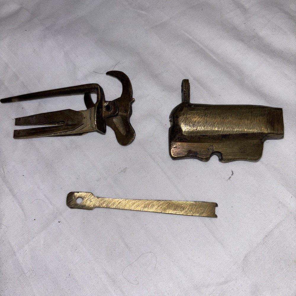 Vintage Brass Oxed Bull Lock