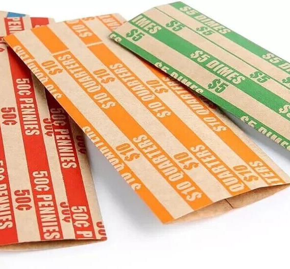 10 PCS Flat Coin Roll quarter Wrappers